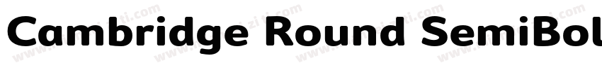 Cambridge Round SemiBold字体转换